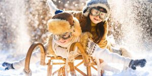 Greenstreet Gardens-Virginia-Winter Activities for Kids-children tobogganing
