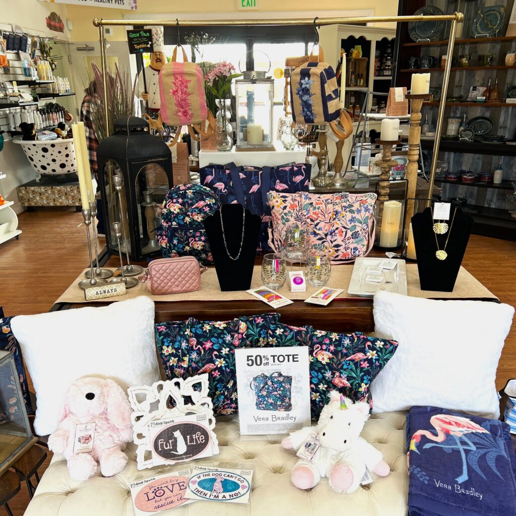Greenstreet Lothian Gift Shop Spring Maryland Local Vera Totes Bags Apparel Plush Toys Jewelry Glassware